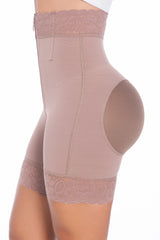Hourglass Sculpt | Strapless Faja Short I Open Bust I Front Zipper